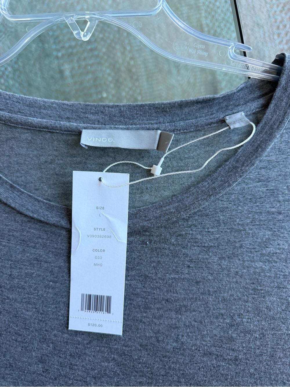 Vince Heather Gray Crewneck Tee - Picture 3 of 4